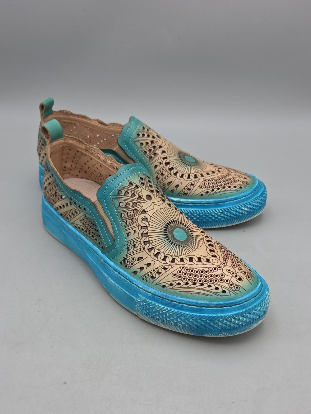 L'artiste by Spring Step Hanna Slip-On - Turquoise Women 39 US 8.5